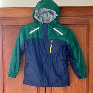LL Bean Kids' Wind and Rain Jacket, Lined